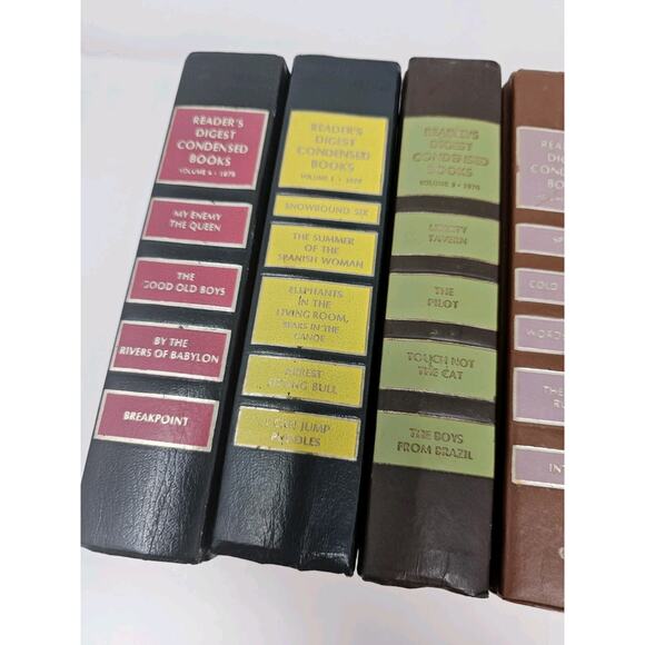 Readers Digest Condensed Books Lot of 10 First Edition Home Decor MCM Library - Picture 6 of 16